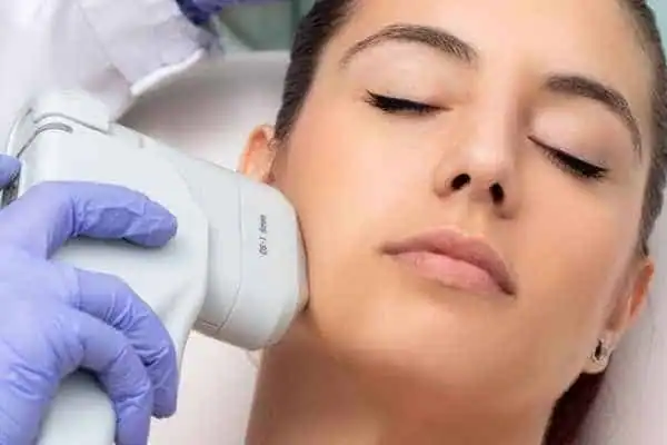 Image of woman having HIFU Berkshire treatment